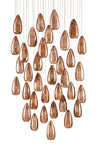 Currey and Company Rame 36-Light Multi-Drop Pendant 9000-0908