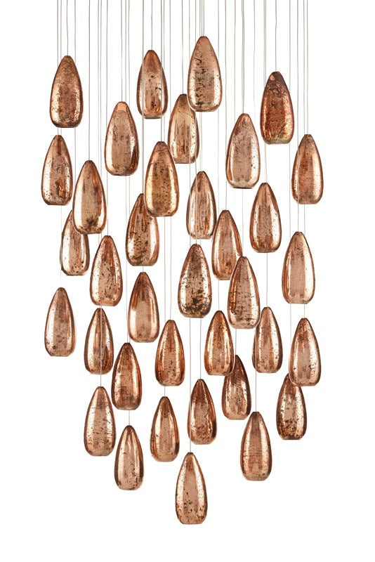 Currey and Company Rame 36-Light Multi-Drop Pendant 9000-0908