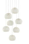 Currey and Company Piero 7-Light Multi-Drop Pendant 9000-0911
