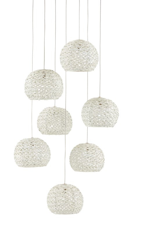 Currey and Company Piero 7-Light Multi-Drop Pendant 9000-0911