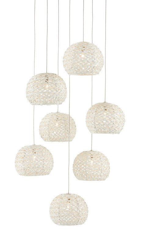 Currey and Company Piero 7-Light Multi-Drop Pendant 9000-0911
