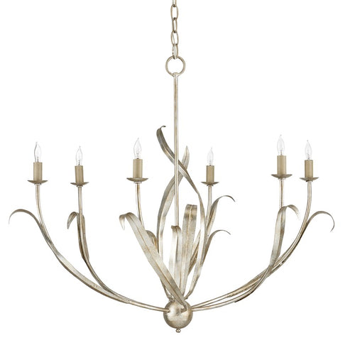 Currey and Company Menefee Silver Chandelier 9000-0931