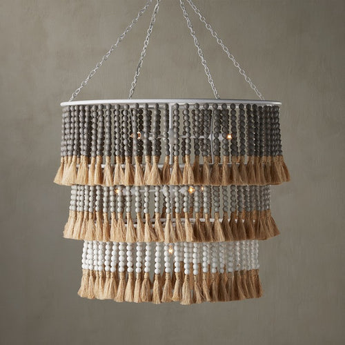 Currey and Company St. Barts Taupe Chandelier 9000-0959