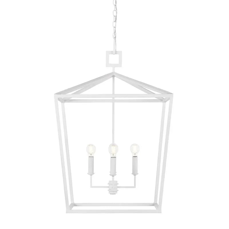 Currey and Company Denison White Grande Chandelier 9000-0977