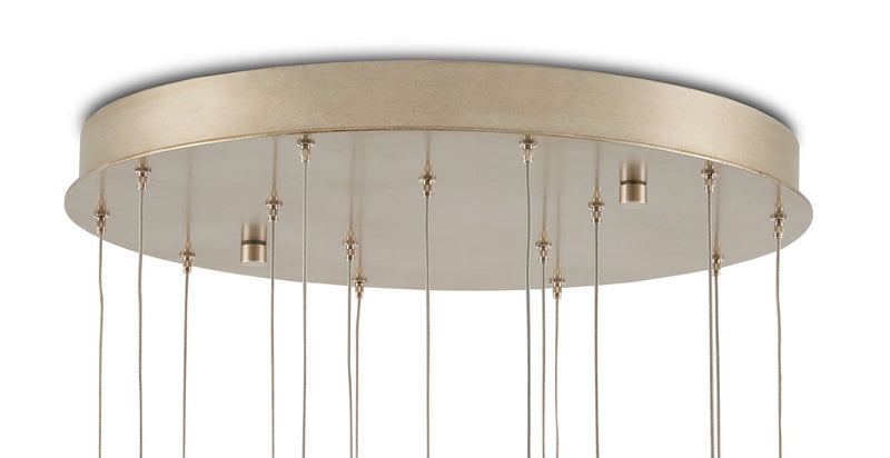 Currey and Company Beehive Round 15-Light Multi-Drop Pendant 9000-1001