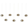 Currey and Company Pepper Rectangular 7-Light Multi-Drop Pendant 9000-1057