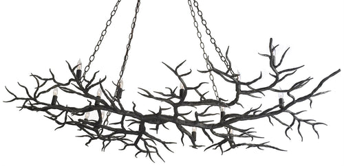 Currey and Company Rainforest Bronze Chandelier 9007 - LOVECUP