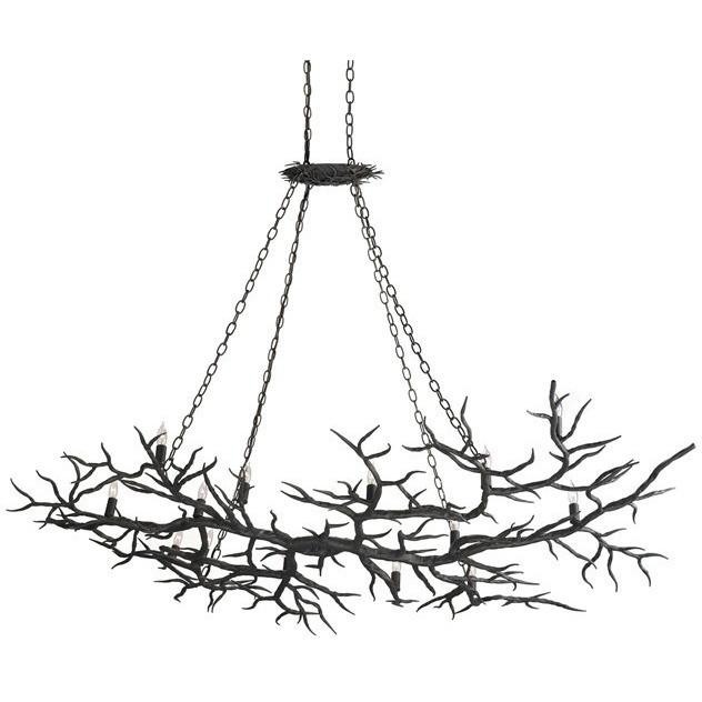 Currey and Company Rainforest Bronze Chandelier 9007 - LOVECUP