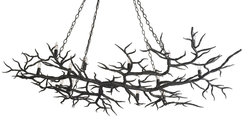 Currey and Company Rainforest Bronze Chandelier 9007 - LOVECUP