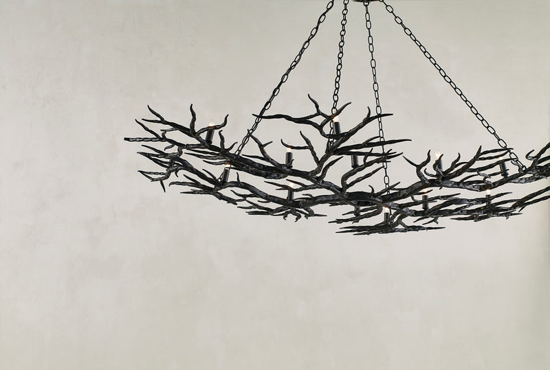 Currey and Company Rainforest Bronze Chandelier 9007 - LOVECUP