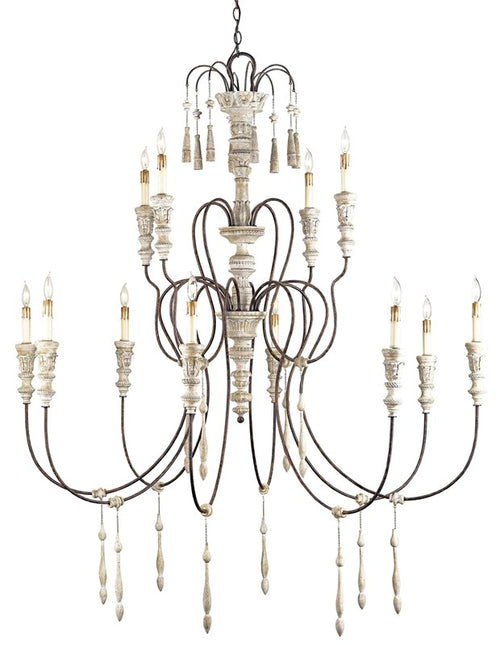 Currey and Company Hannah Chandelier, Large 9117 - LOVECUP