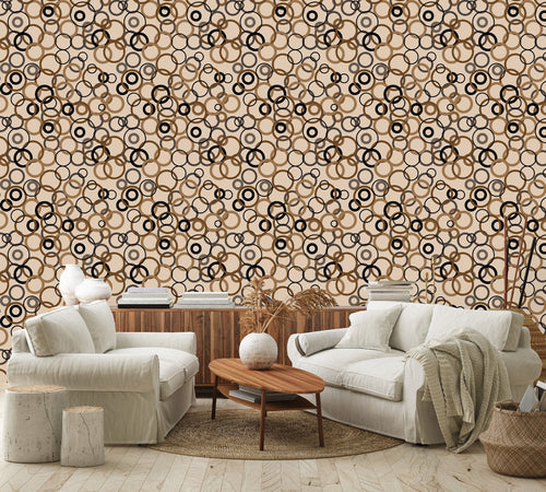 Brown Circles Wallpaper