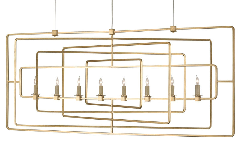 Currey and Company Metro Rectangular Chandelier 9542 - LOVECUP