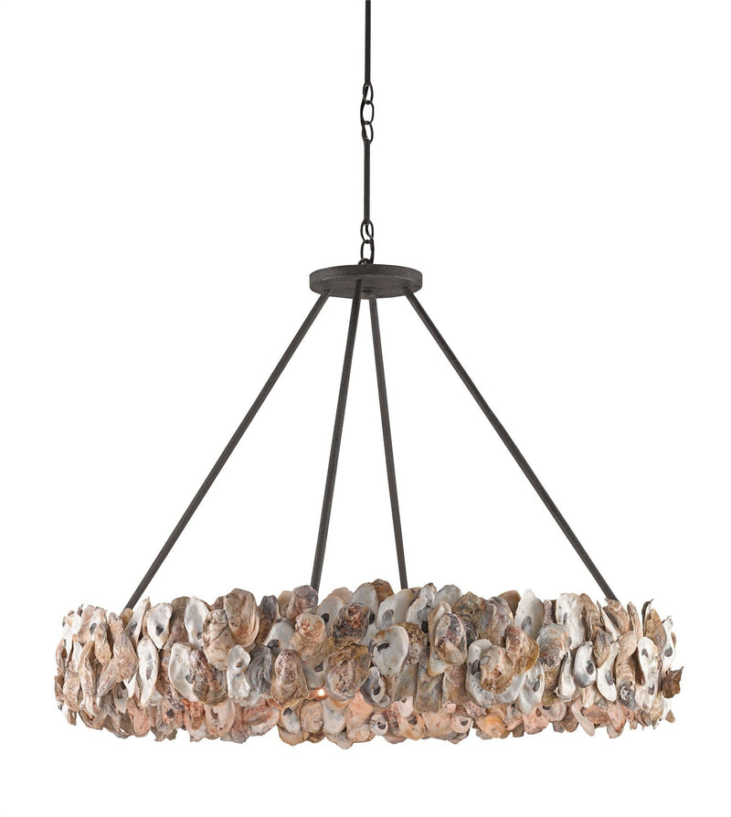 Currey and Company Oyster Circle Chandelier 9672 - LOVECUP