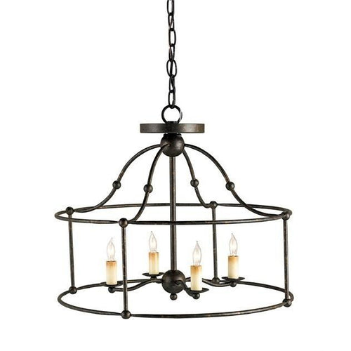 Currey and Company Fitzjames Black Small Lantern 9878 - LOVECUP
