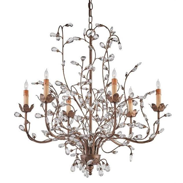 Currey and Company Crystal Bud Chandelier, Medium 9882 - LOVECUP