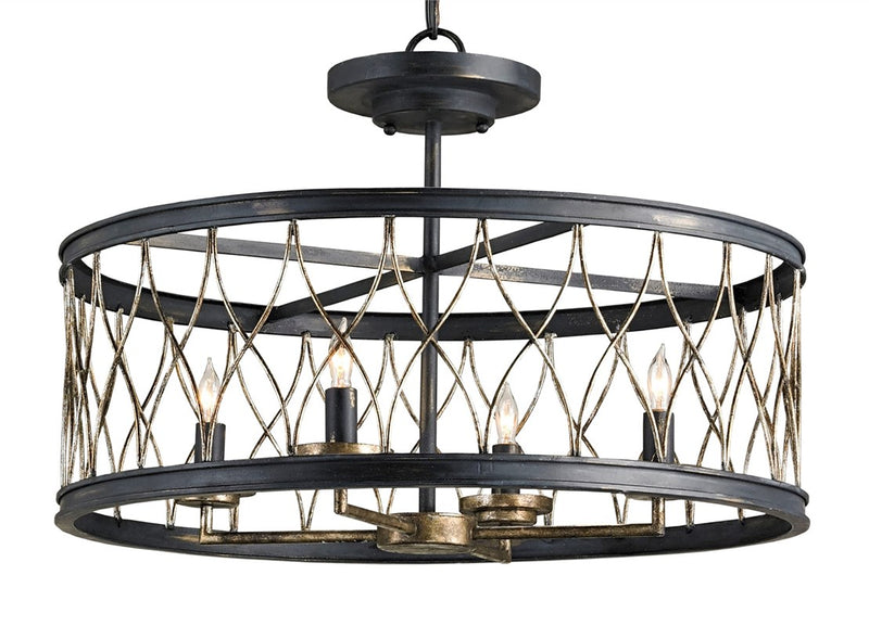 Currey and Company Crisscross Pendant/Semi-Flush 9902 - LOVECUP