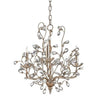 Currey and Company Crystal Bud Chandelier, Silver Small 9974 - LOVECUP