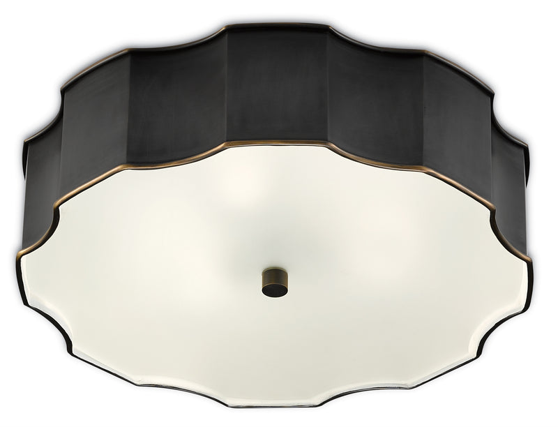 Currey and Company Wexford Bronze Flush Mount 9999-0046