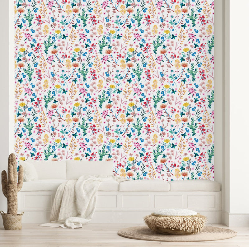 Voguish Wildflowers Wallpaper Smart Quality