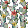 Brightly Flowers on Cactus Wallpaper