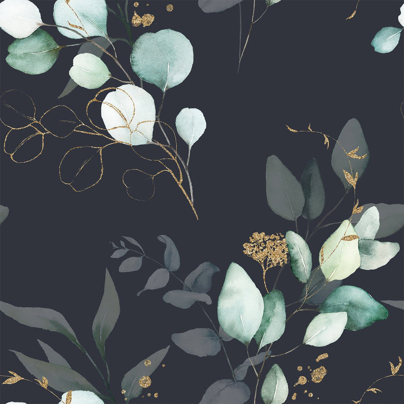 Fashionable Poplar Leaves Wallpaper Tasteful