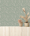 Light Green Wildflowers Wallpaper