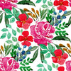 Modish Modern Brightly Flowers Wallpaper