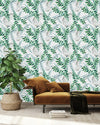 Modish Green Plants Wallpaper High-Quality