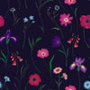 Spring Flowers on Black Background Wallpaper
