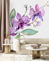 Modish Purple Orchid Wallpaper Chic