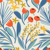 Stylish Orange Flowers Wallpaper Vogue