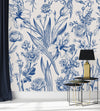 Blue Floral Wallpaper