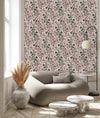 Pink Indian Pattern Wallpaper