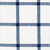 Rod Pocket Curtain Panels Pair in Aaron Italian Denim Blue Windowpane Plaid