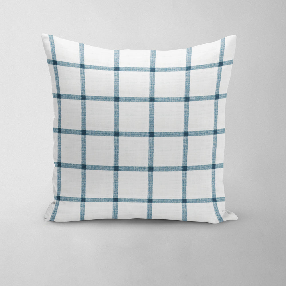 Windowpane sales plaid pillow