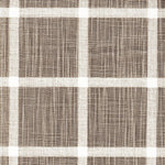 Rod Pocket Curtain Panels Pair in Modern Farmhouse Abbot Ecru Windowpane Plaid