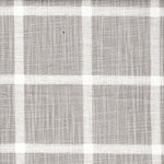 Gathered Bedskirt in Modern Farmhouse Abbot French Grey Windowpane Plaid
