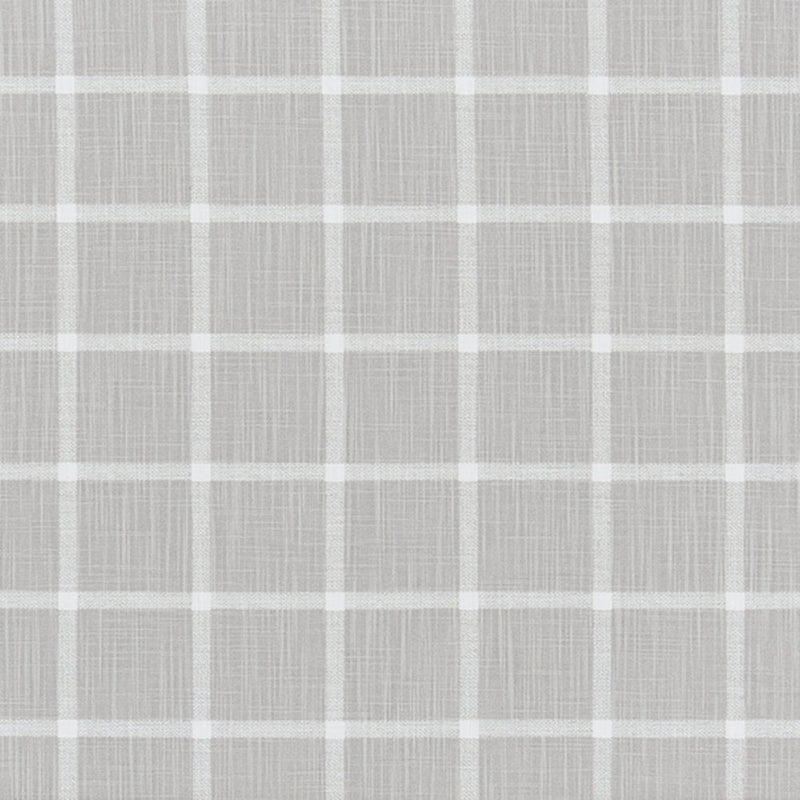 Round Tablecloth in Modern Farmhouse Abbot French Grey Windowpane Plaid