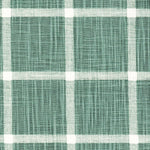 Gathered Bedskirt in Modern Farmhouse Abbot Waterbury Spa Green Windowpane Plaid