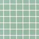 Gathered Bedskirt in Modern Farmhouse Abbot Waterbury Spa Green Windowpane Plaid
