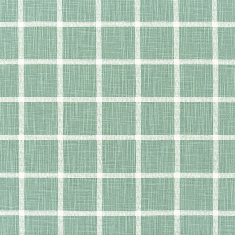 Round Tablecloth in Modern Farmhouse Abbot Waterbury Spa Green Windowpane Plaid