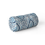 Decorative Pillows in Alahambra Sapphire Blue Damask Medallion