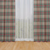 Rod Pocket Curtain Panels Pair in Ancient Campbell Ivy League Tartan Plaid