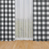 Rod Pocket Curtains in Anderson Black Buffalo Check Plaid
