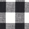 Gathered Bedskirt in Anderson Black Buffalo Check Plaid