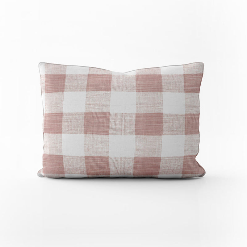 Decorative Pillows in Anderson Blush Buffalo Check Plaid