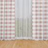 Rod Pocket Curtains in Anderson Blush Buffalo Check Plaid