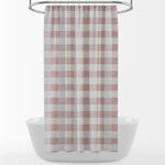 Shower Curtain in Anderson Blush Buffalo Check Plaid
