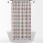 Shower Curtain in Anderson Blush Buffalo Check Plaid